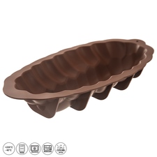 Forma silikon vánočka 41x20,5 cm hnědá