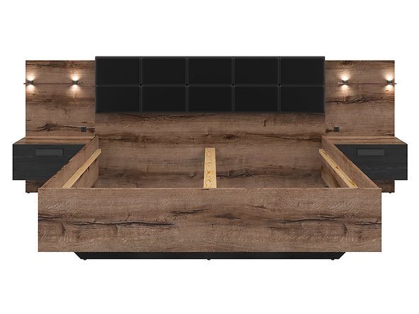 Postel KASSEL 160 dub monastery/dub černý