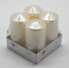 Svíčka Lis.Válec 40x80 S/4 LAK šampáň