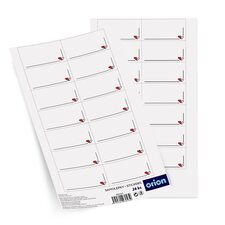 Samolepky na dárky SRDÍČKA obdélník prázdné 28