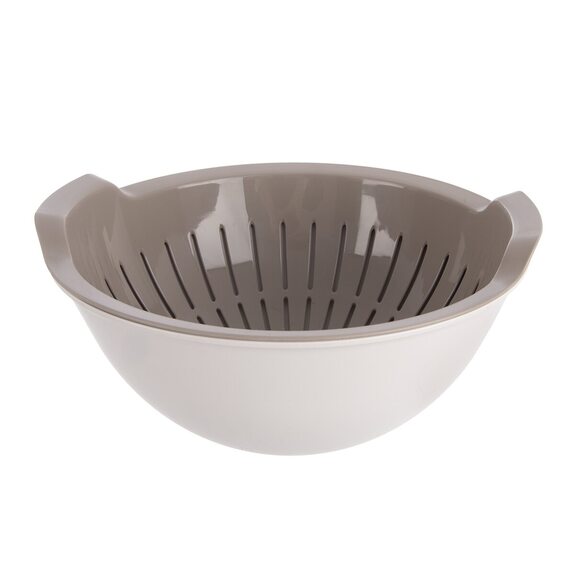 Cedník UH+miska ELA pr. 25 cm hnědá