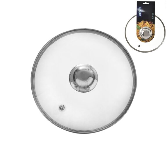Poklice sklo pr. 20 cm nerez úchyt
