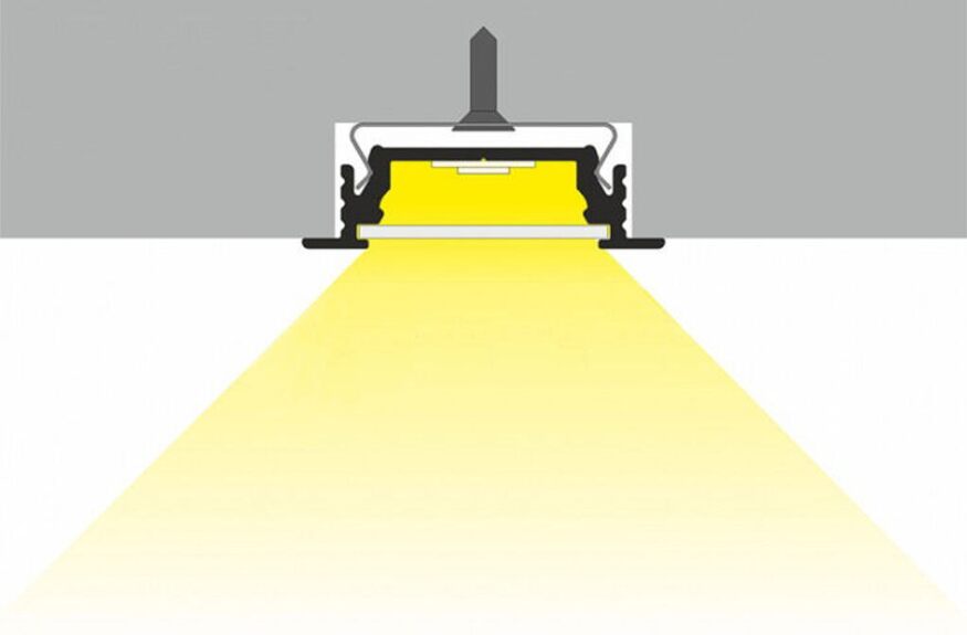 Profil GROOVE LINE 14 bílý komaxit 2000mm
