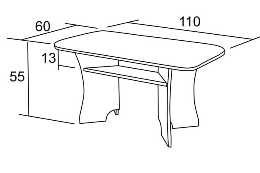 Konferenční stůl Michal 60×110