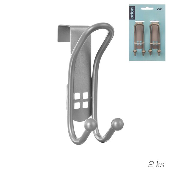 Háček nerez na dveře 2 ks Wide