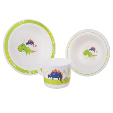 Sada jídelní UH dětská dino kulatá 3 ks