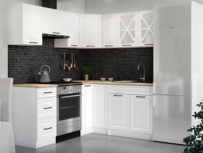 Kuchyňská skříňka spodní Falco Irma D60-2D1SZ bílá MAT