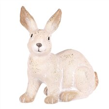 Zajíc keramický MT718-L - velký, barva světle béžová