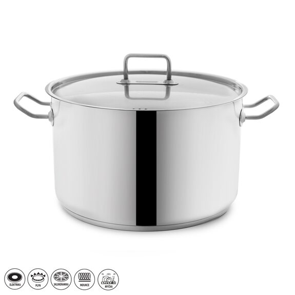 Kastrol nerez STOCK 15 l poklice