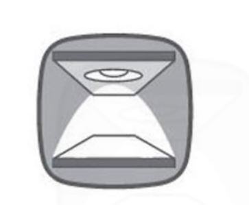 LED osvětlení ZELE do vitríny REG1W1D/90