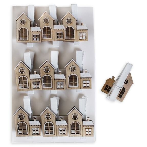 Domek kolíček dřevo 9cm/4,5cm natural