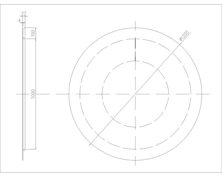 Zrcadlo SNAB STYLE Kruhové O1200