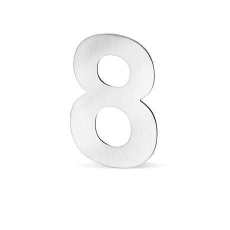 Domovní číslo "8" nerez 120mm