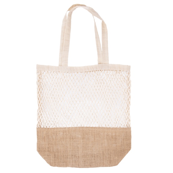Taška nákupní bavlna/juta EKO T 28x13x42 cm