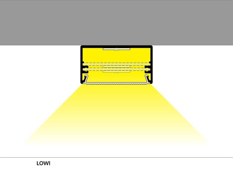 Profil WIRELI LOWI bílý lak, 2m (metráž)