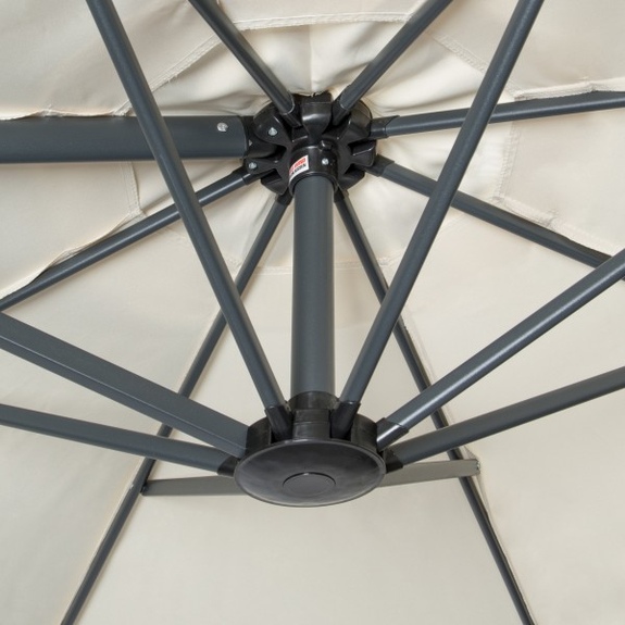 RAVENNA SMART 3 m – zahradní výkyvný slunečník s boční tyčí