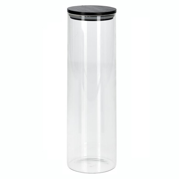 Dóza sklo/bambus 1,32 l kulatá