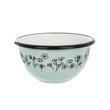 Miska smalt LOUKA hluboká pr. 12 cm zelená