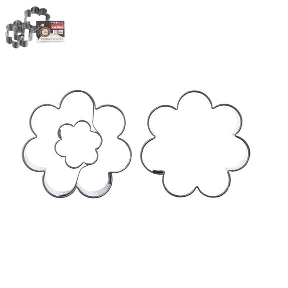 Vykrajovačka nerez/střed KVĚT sada 2 ks