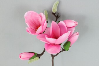 Magnolie KUM3214, barva fialová, květina umělá