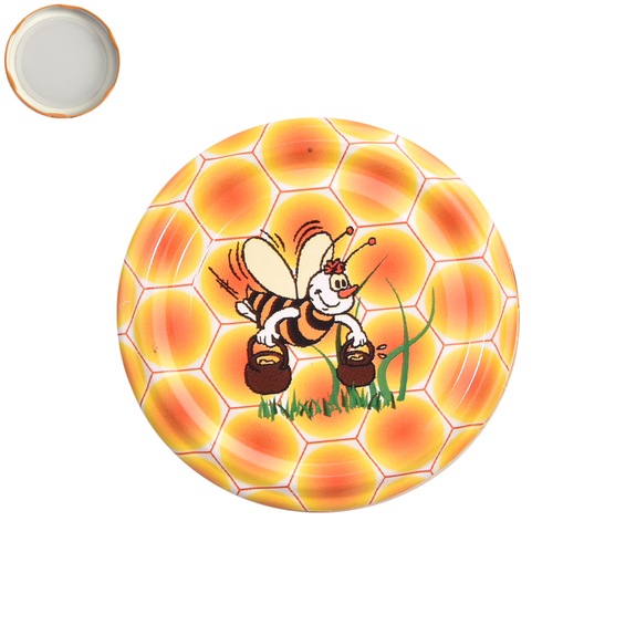 Víčko kov Bio 66 med 10 ks C