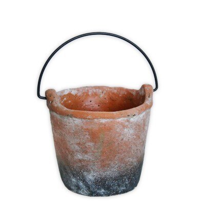 Obal vědro beton pr.14cm terakota