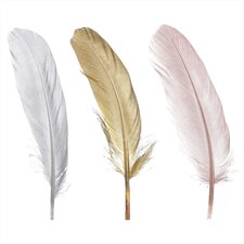 Peří metalické v sáčku. Mix 3 druhů AK6128