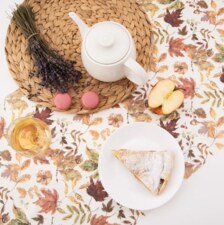 Ubrus-běhoun papír podzimní listí 180x40 cm