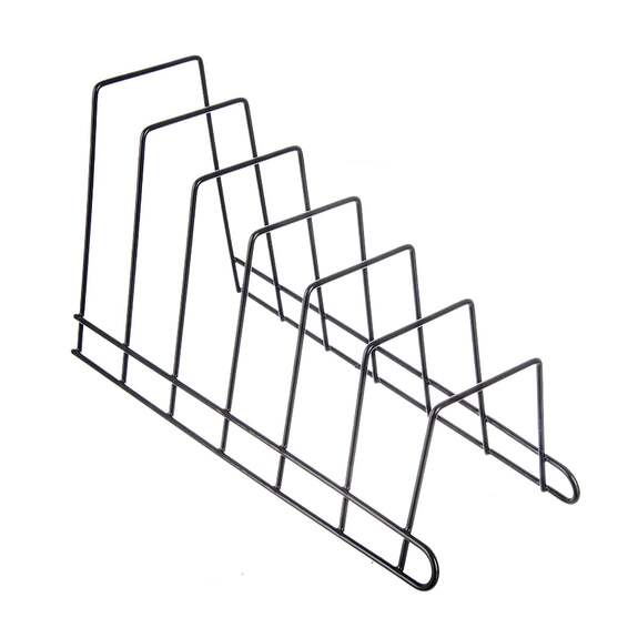 Stojan drát/UH na poklice a prkénka RADKA 6 pozic černá