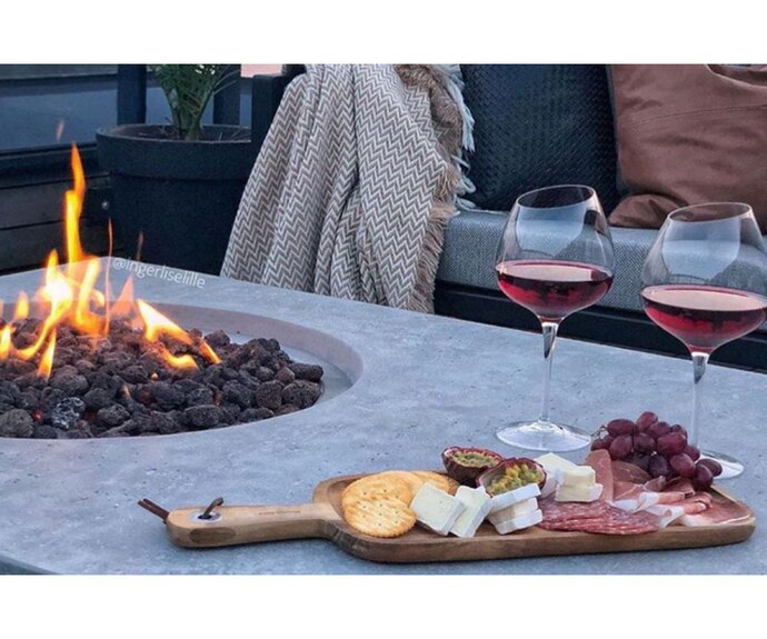 Stůl s plynovým ohništěm METROPOLIS