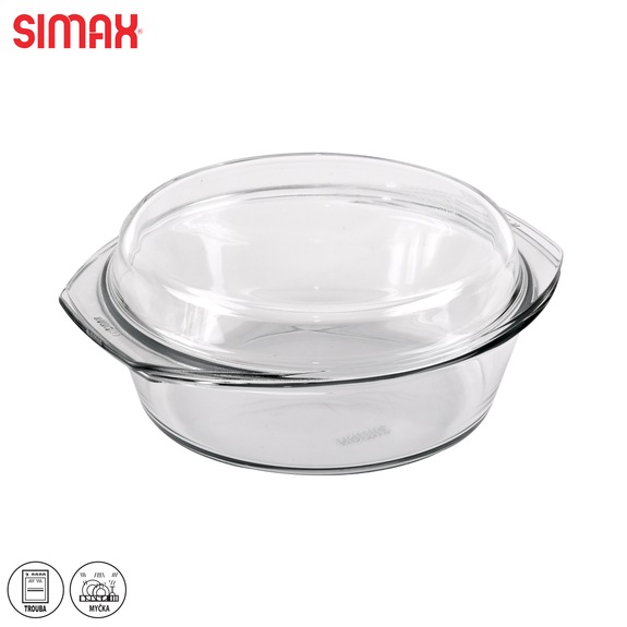 Pekáč borosil. sklo pr. 20 cm, 24x9 cm víko, náhr. 127032