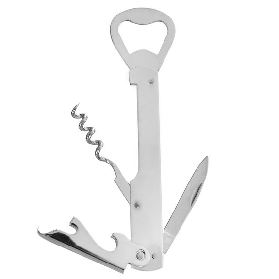 Otvírák na víno nerez kombi