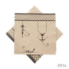 Ubrousek papír kočky 20 ks 33x33 cm