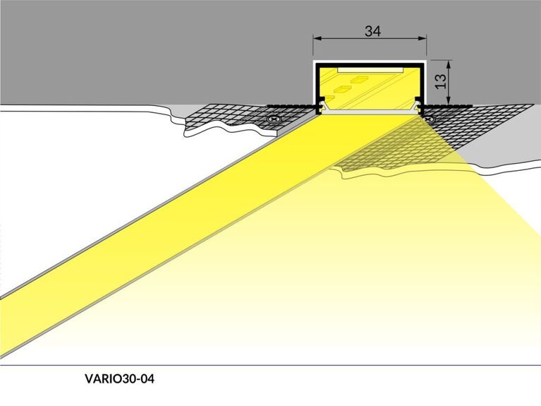 Profil WIRELI VARIO30-04 bílý lak, 2m (metráž)