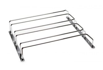 Zásobník sklenic na víno - třířadý, 300x336x65 mm, chrom