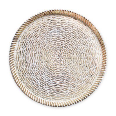 Tác dřevo pr.30cm zlatá