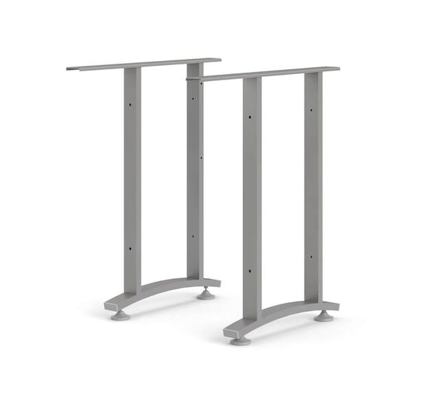 Rohové nohy stolu Office 438 silver grey