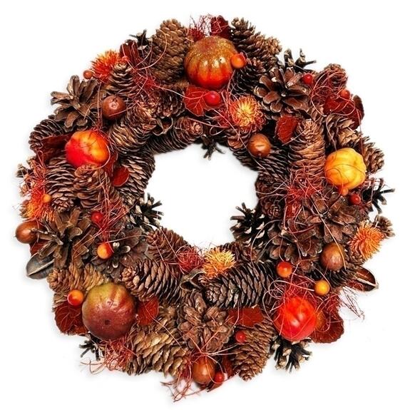 Věnec šišky podzim 33cm
