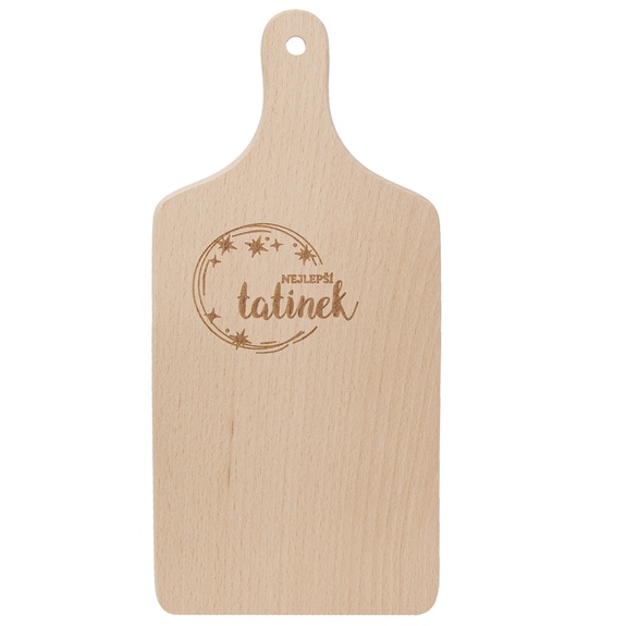 Prkénko dřevo rukojeť NEJLEPŠÍ TATÍNEK 30x14 cm