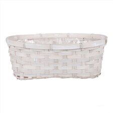 Obal na květiny- oválný truhlík, bambusový XJ7005