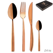 Příbory nerez Copper 24 ks