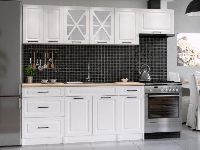 Kuchyňská skříňka Falco Irma KL100-2D+P bílá MAT