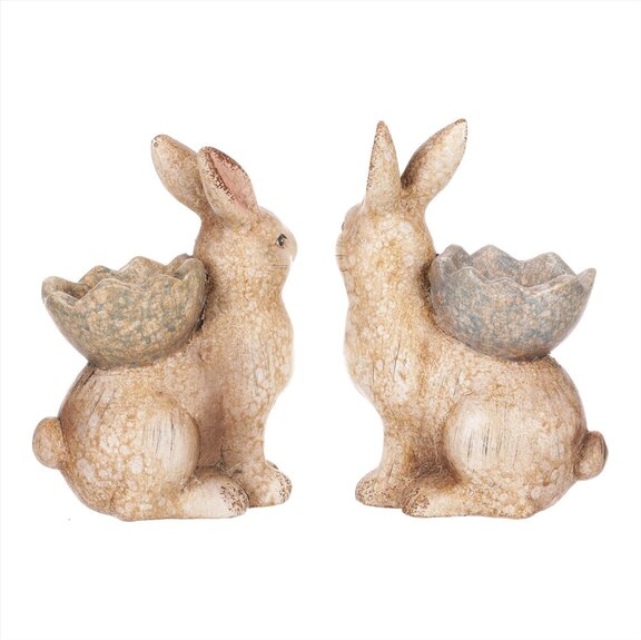 Zajíc se skořápkou, keramický. Mix 2 druhů.