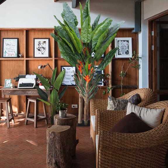 Umělá rostlina - STERLICJA S KVĚTY XL GD4102