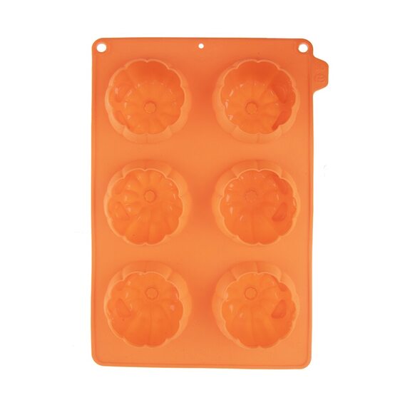 Forma silikon Halloween dýně 3D mix 6 oranžová