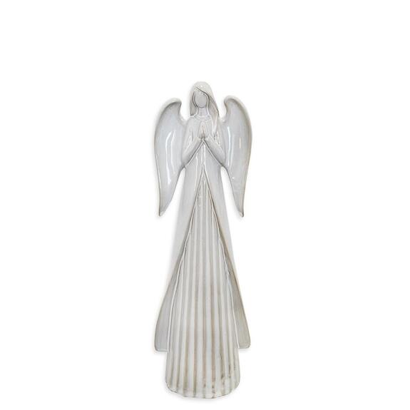 Anděl porcelán V25,7cm bílá