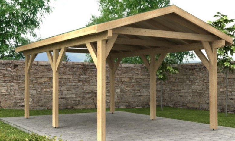 Přístřešek sedlový pro 1 auto