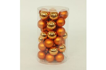 Ozdoby skleněné na drátku VAK020-zlata1, pr.2.5cm