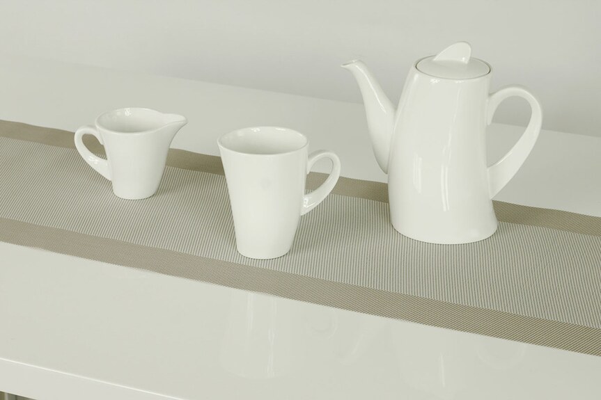 DK5025 Prostírání plastové - běhoun béžový, 30x150cm