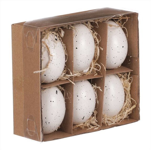 Vajíčko pravé, bílo-kropenaté VEL7107